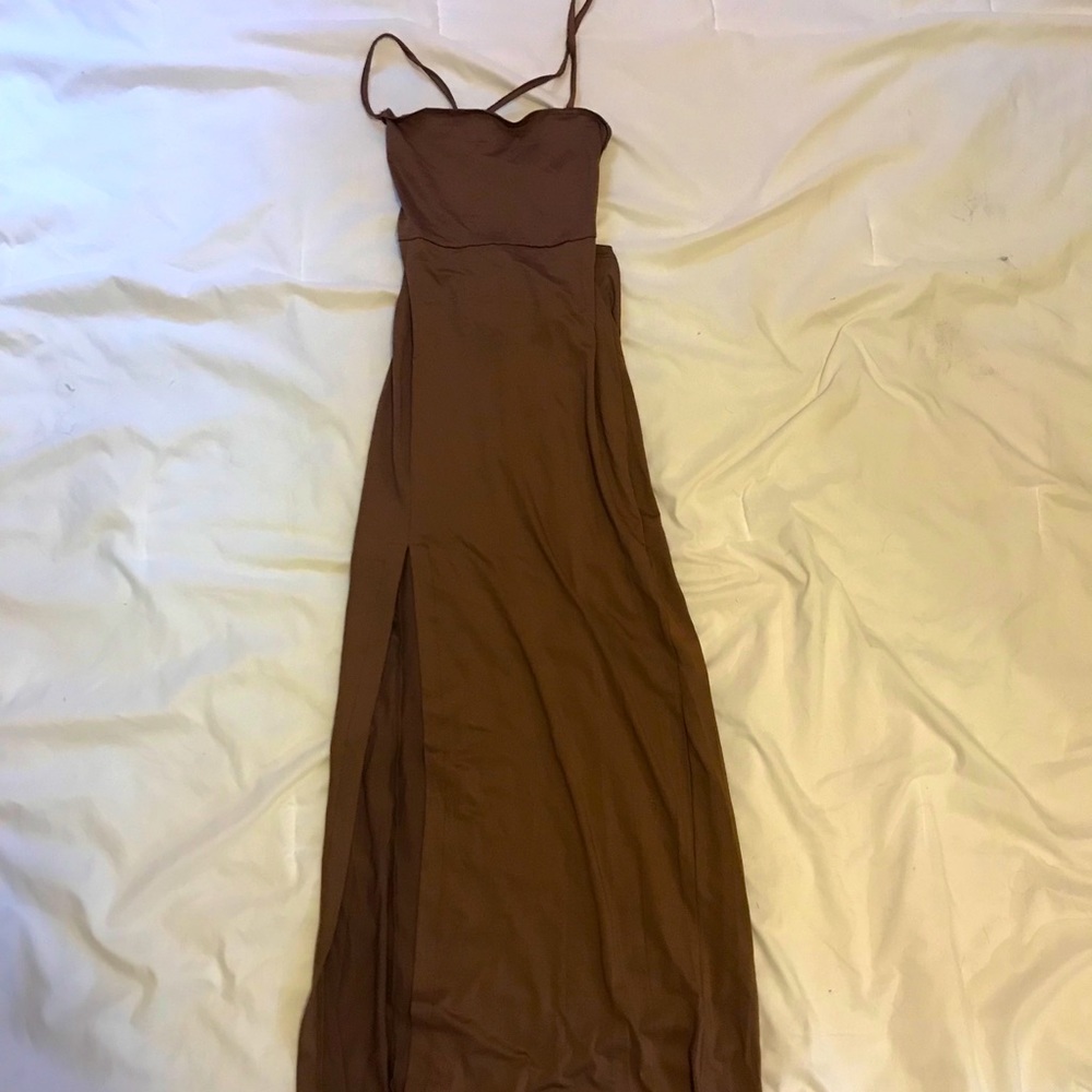 Brown prom dress size small